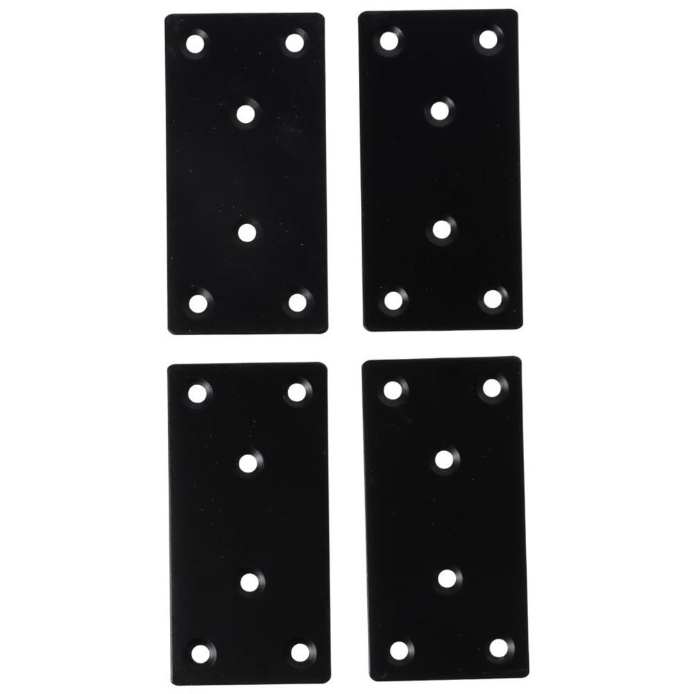 Woodworking X Brace - Placa de reparación plana negra duradera