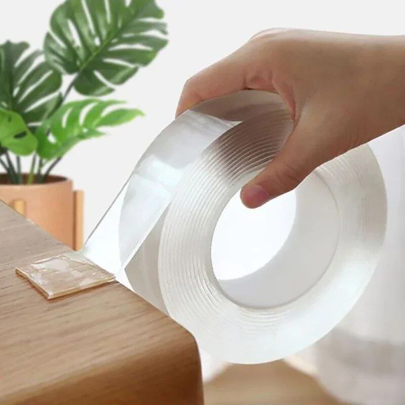 Xfasten Woodworking Double Sided Tape - Cinta Nano transparente de doble cara,