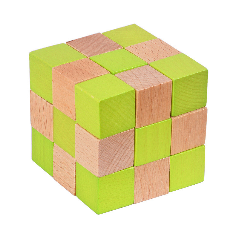 Woodworking For Beginners - Rompecabezas de cubo de serpiente de