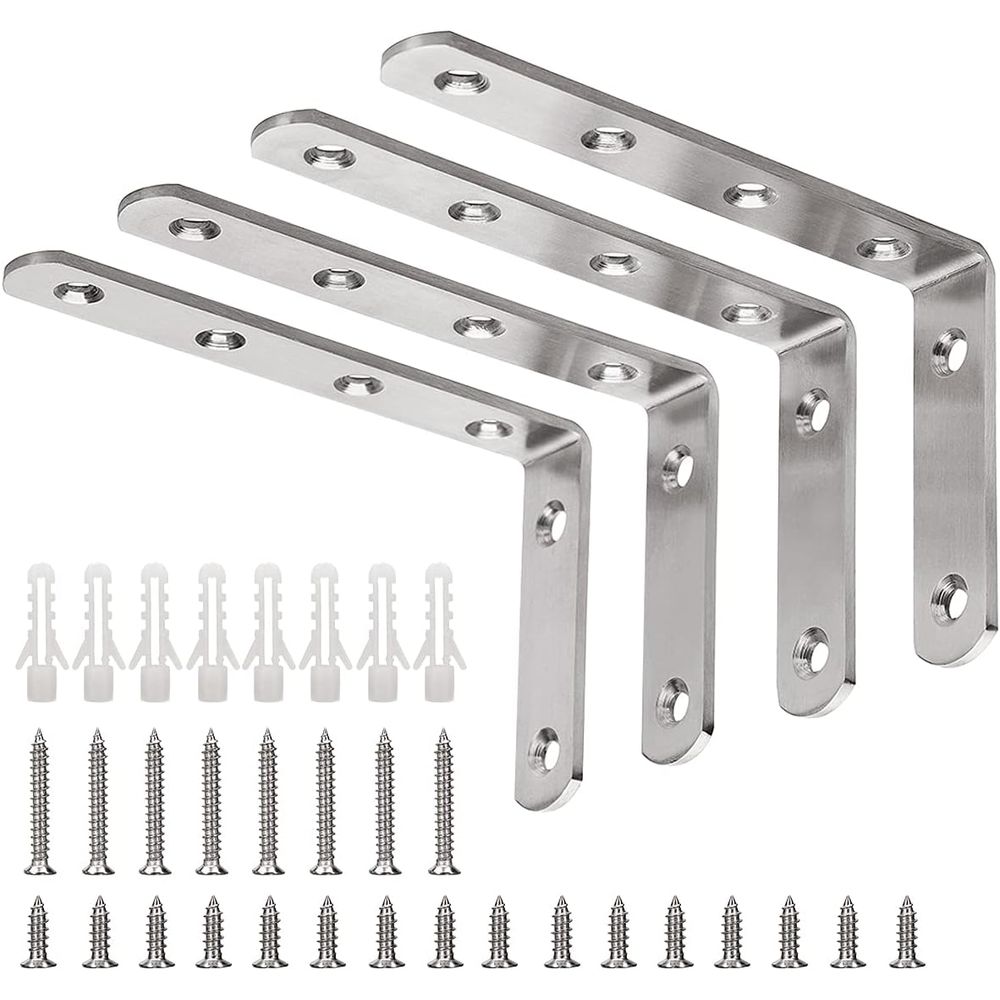 Woodworking X Brace - Soporte de estante de acero inoxidable