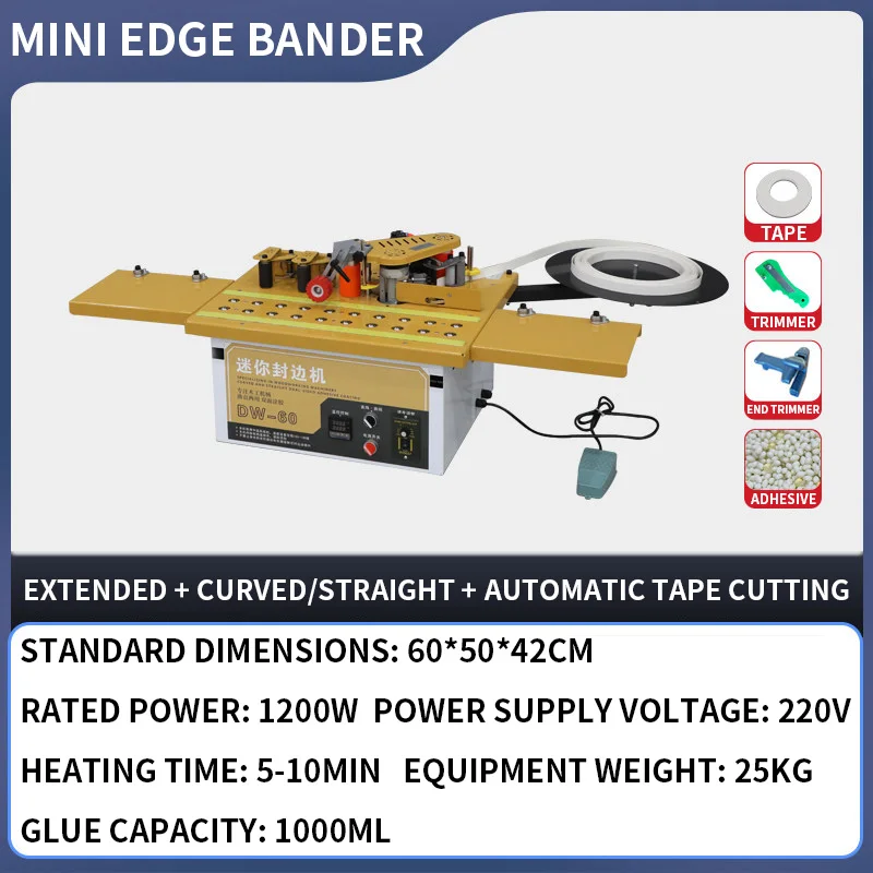 Enchapadora de Cantos Mini DW- - Woodworking Edge reseña y precio