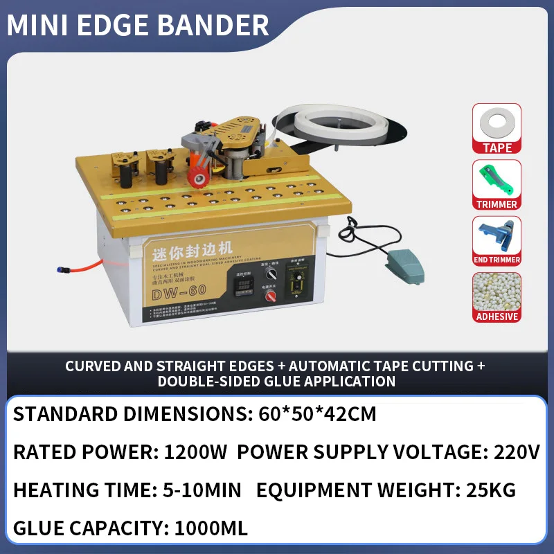 Enchapadora de Cantos Mini DW- - Woodworking Edge reseña y precio