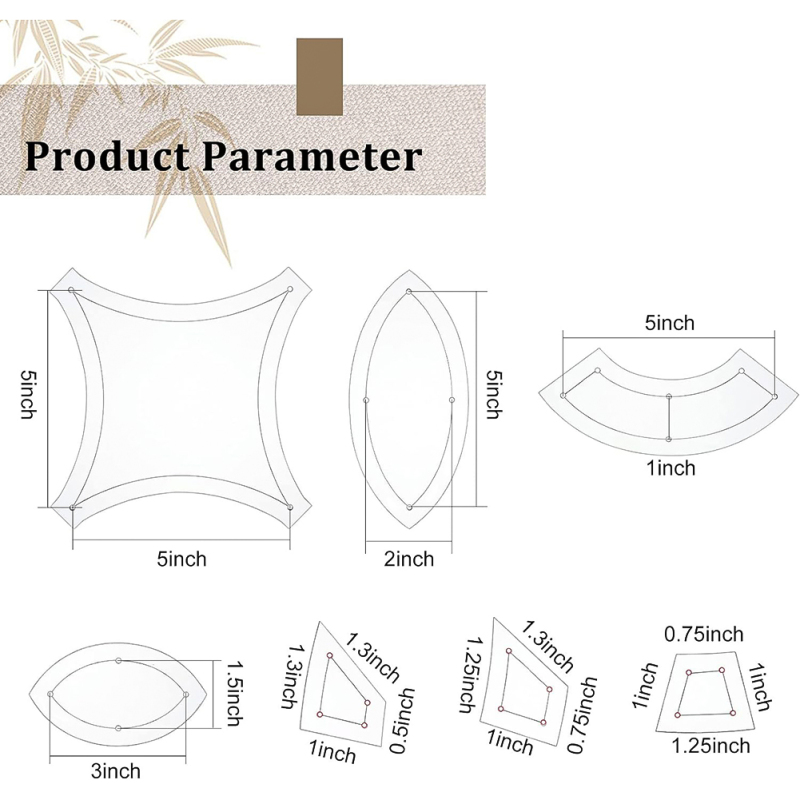 Plantillas acolchadas de acríl - Woodworking Templates reseña y precio