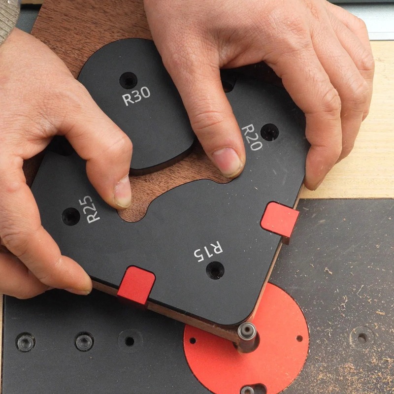 Plantilla de radio de esquina  - Woodworking Templates reseña y precio