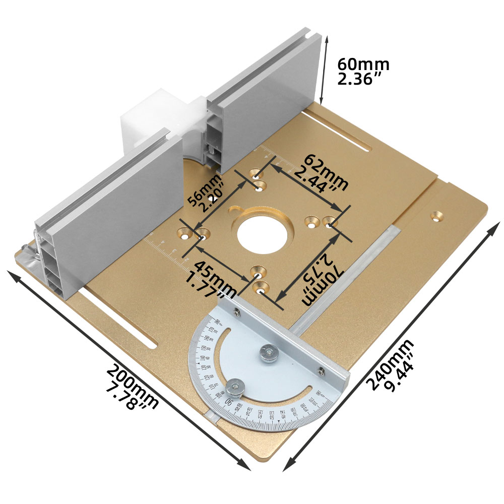 Placa de inserción de mesa enr - Woodworking Asmr reseña y precio