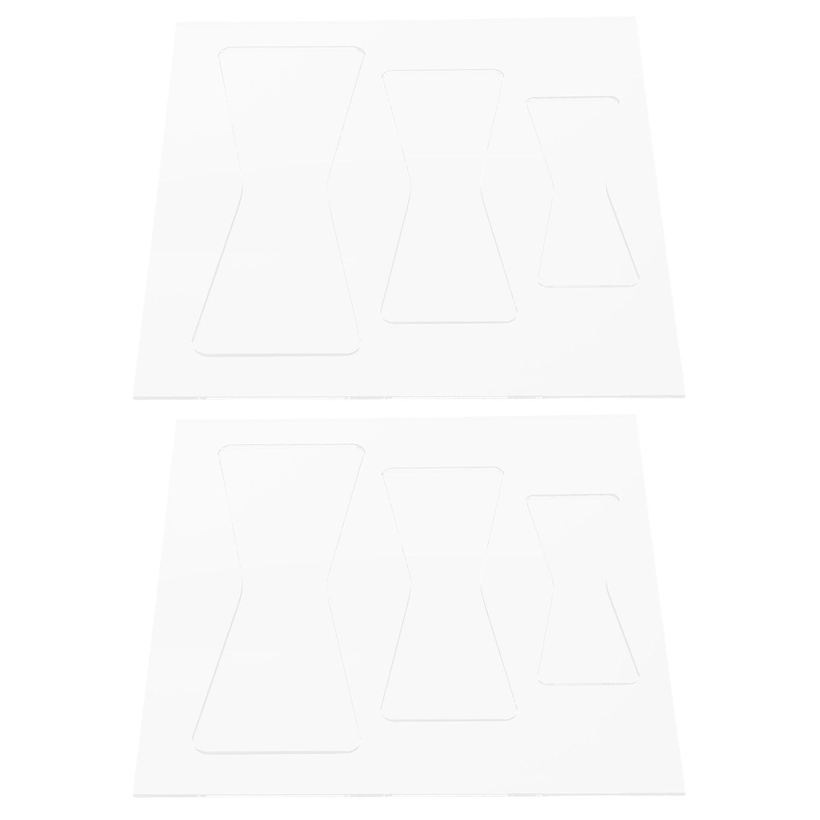 Juego de 2 plantillas acrílica - Woodworking Templates reseña y precio